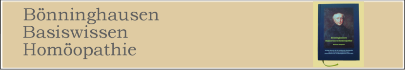 Bönninghausen Basiswissen Homöopathie