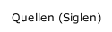 Quellen (Siglen)